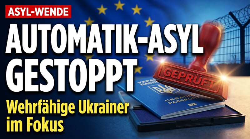 Brüsseler Kehrtwende: Wehrfähige Ukrainer sollen kein Automatik-Asyl mehr erhalten
