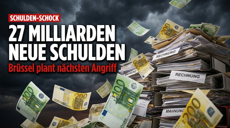 Brüsseler Schuldenwahn: Deutschland soll erneut 27 Milliarden auf den Schuldenberg werfen