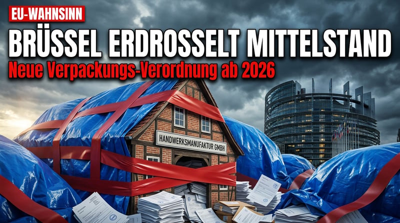 Brüsseler Verpackungswahn: Wie die PPWR den deutschen Mittelstand erdrosselt