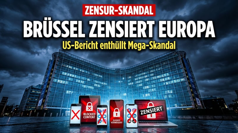 Brüsseler Zensur-Imperium: US-Bericht enthüllt jahrzehntelange Manipulation durch EU-Kommission