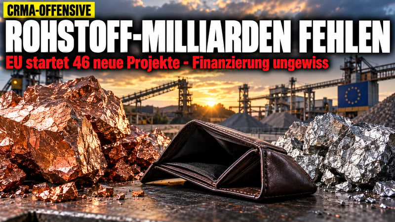 Brüssels Rohstoff-Wette: 46 neue Projekte, aber das Geld fehlt!