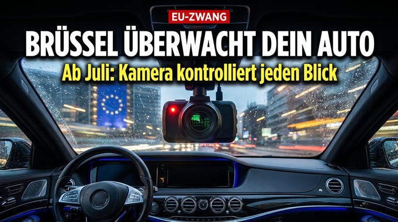 Brüssels Überwachungswahn am Steuer: EU lässt ab Juli die Augen jedes Autofahrers überwachen