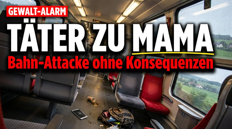 Brutaler Angriff in sächsischer Regionalbahn: Wenn der Rechtsstaat den Täter zu Mama bringt