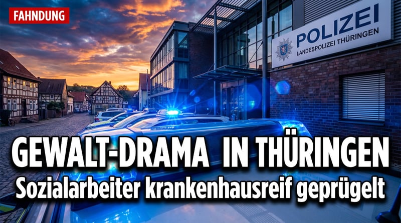 Brutaler Angriff in Thüringen: Ausreisepflichtiger Georgier prügelt Sozialarbeiter ins Krankenhaus
