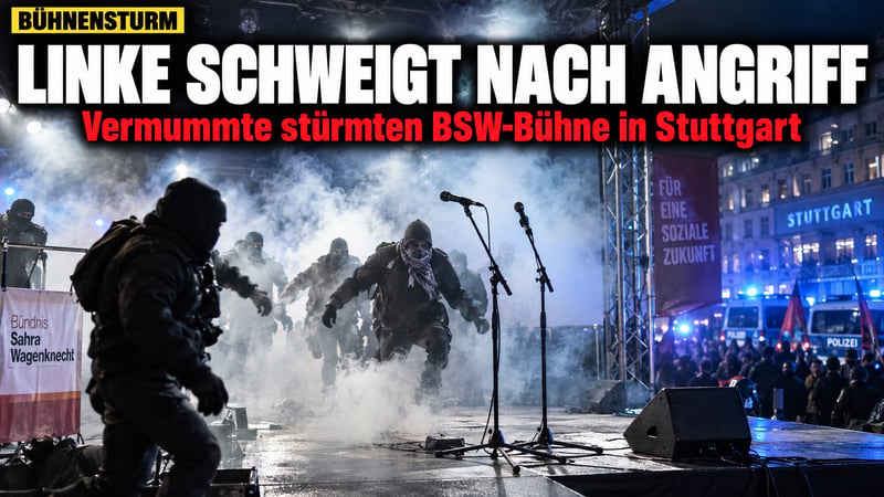 Bühnensturm in Stuttgart: Warum schweigt die Linken-Spitze?