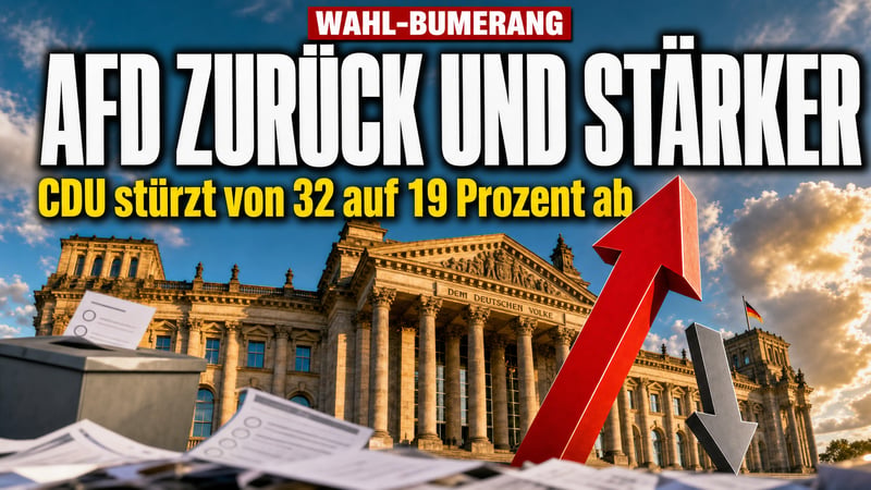 Bumerang für die CDU: AfD nach Wahlausschluss auf Platz zwei