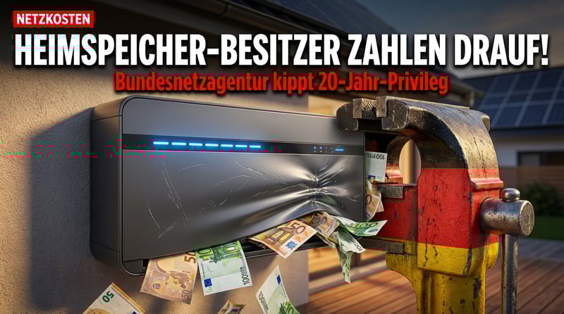 Bundesnetzagentur greift nach dem Geldbeutel der Heimspeicher-Besitzer