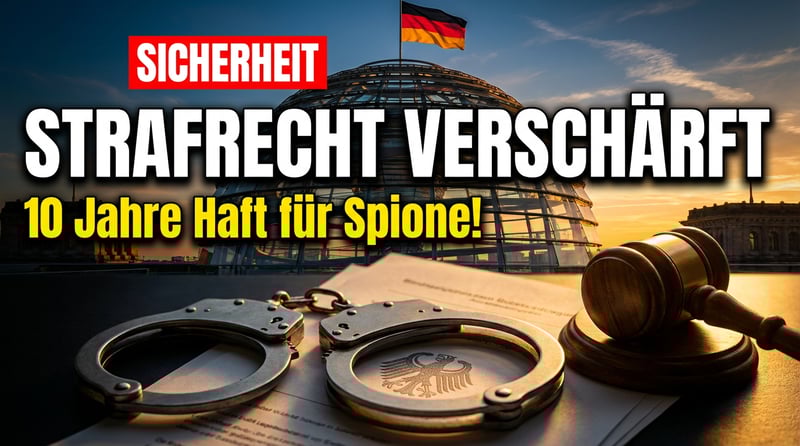 Bundestag verschärft Strafrecht: Endlich härtere Gangart gegen Spione und Terroristen