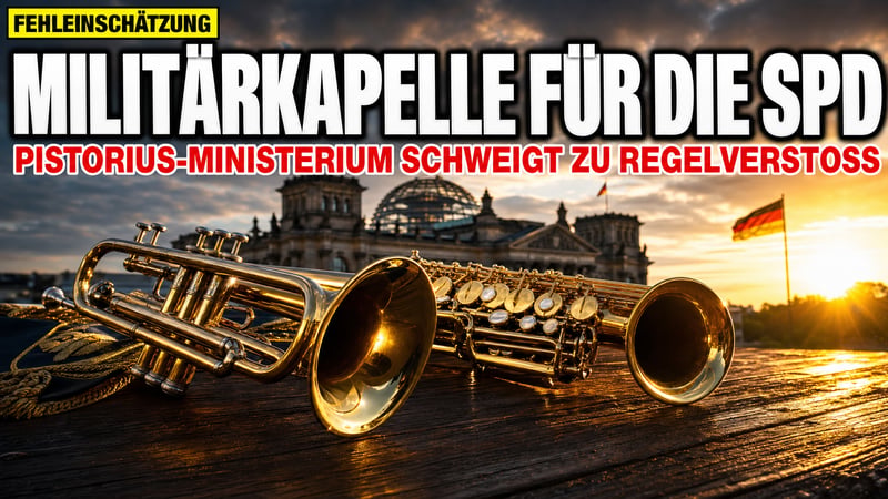 Bundeswehr-Big-Band spielt für die SPD – Pistorius schweigt