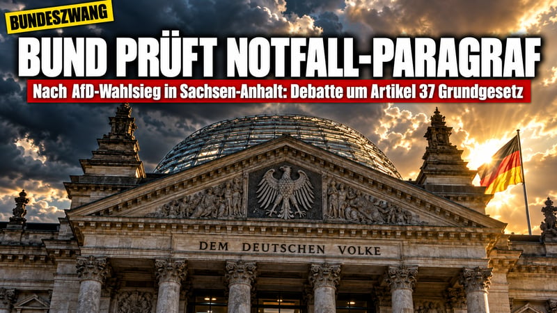 Bundeszwang gegen den Wahlsieger? Nackte Panik in Berlin
