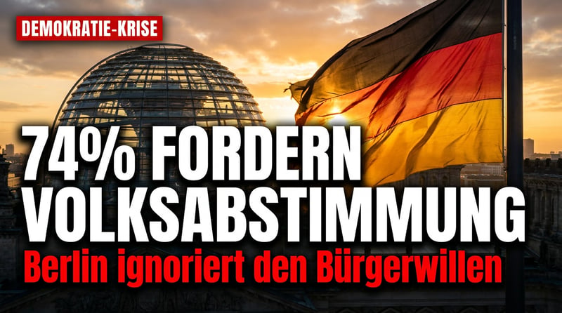 Bürger gegen Berliner Hinterzimmer: Drei von vier Deutschen wollen endlich selbst entscheiden