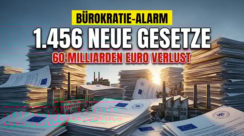 Bürokratie-Tsunami aus Brüssel: 1.456 Rechtsakte in einem Jahr ersticken Europas Wirtschaft