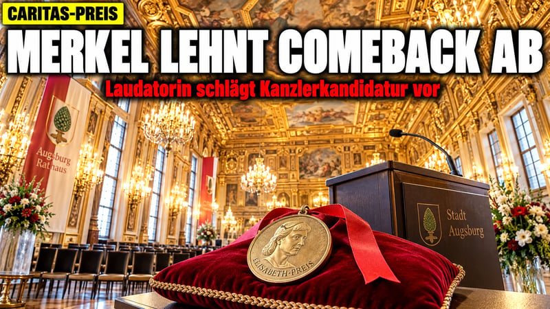 Caritas-Preis für Merkel: Laudatorin will die Altkanzlerin zurück!