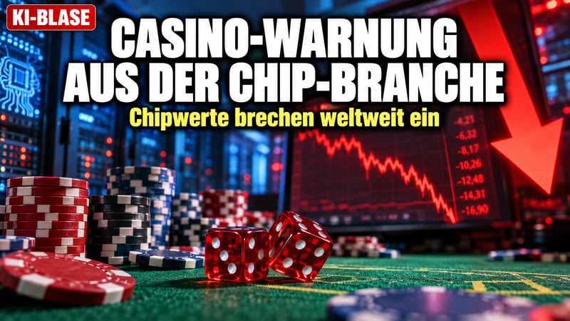 Casino-Warnung vom Chip-Boss: Platzt jetzt die KI-Blase auf Pump?