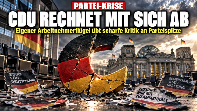 CDU im freien Fall: Der eigene Sozialflügel rechnet mit der Spitze ab!