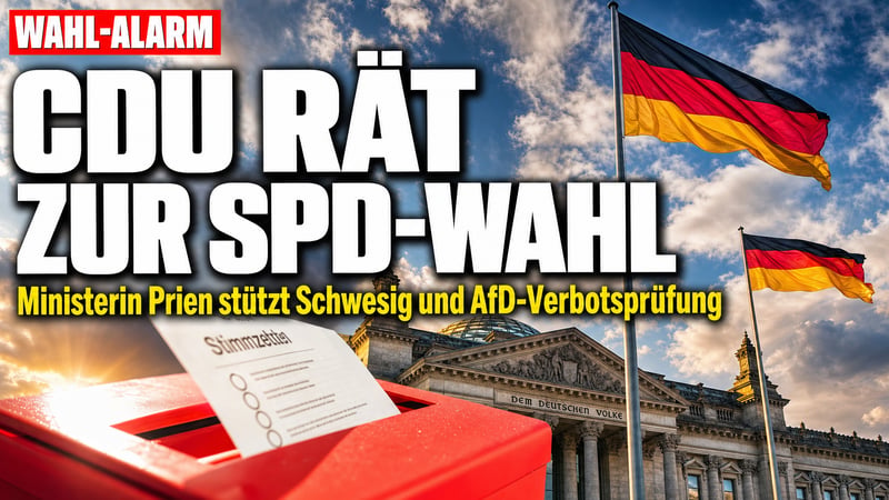CDU-Ministerin rät zur Wahl der SPD-Frau – und zum AfD-Verbot
