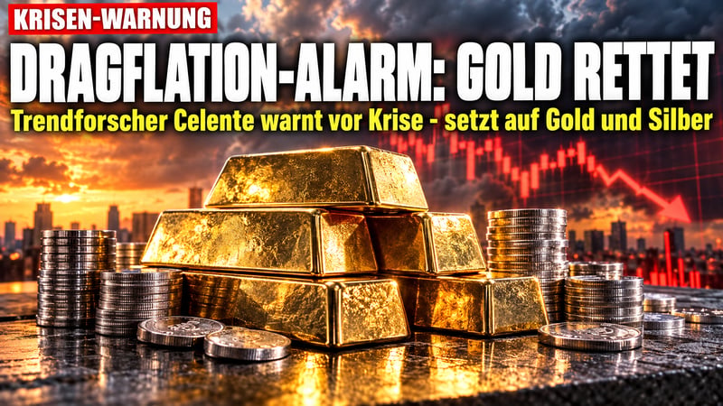 Celente schlägt Alarm: „Dragflation“ droht – Gold bleibt Rettungsanker!