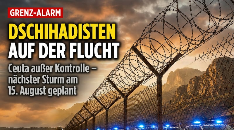 Ceuta außer Kontrolle: Spaniens Sicherheitsbehörden warnen vor Dschihadisten – und der nächste Sturm ist für den 15. August terminiert