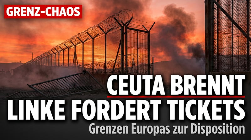 Ceuta brennt, die Linke fordert Flugtickets: Wie eine Partei die Grenzen Europas zur Disposition stellt