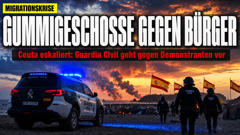 Ceuta eskaliert: Guardia Civil feuert Gummigeschosse auf eigene Bürger