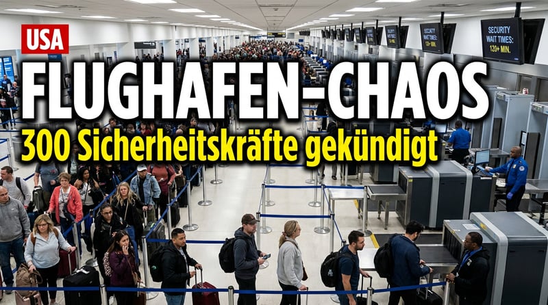 Chaos an US-Flughäfen: Trumps Haushaltssperre treibt Sicherheitspersonal in die Flucht