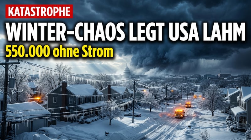 Chaos in Amerika: Wintersturm legt halbe Nation lahm – Trump ruft Katastrophenzustand aus