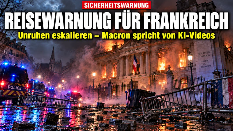 Chaos in Frankreich: Washington warnt – und Macron spricht von KI-Videos!