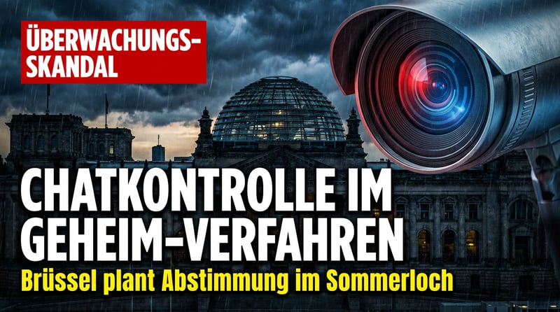 Chatkontrolle durch die Hintertür: Wie Brüssel die Überwachung im Sommerloch durchpeitschen will