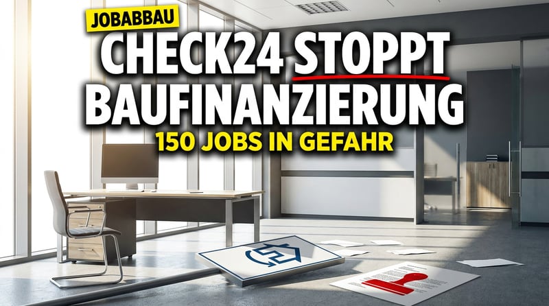 Check24 zieht bei der Baufinanzierung den Stecker: 150 Mitarbeiter und ein Markt, den die Politik ruiniert hat