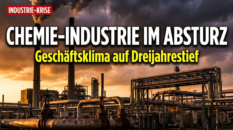 Chemie-Industrie im freien Fall: Geschäftsklima auf Dreijahrestief – Standort Deutschland am Abgrund