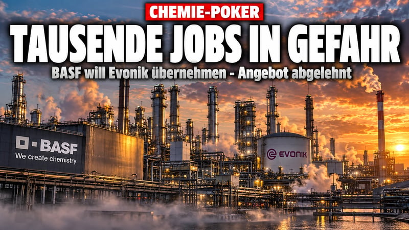 Chemie-Poker um Evonik: Kostet der BASF-Coup Tausende NRW-Jobs?