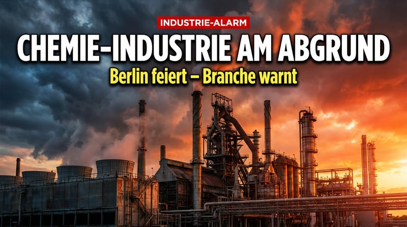 Chemieindustrie am Abgrund: Während Berlin sich selbst feiert, schlägt die Branche Alarm