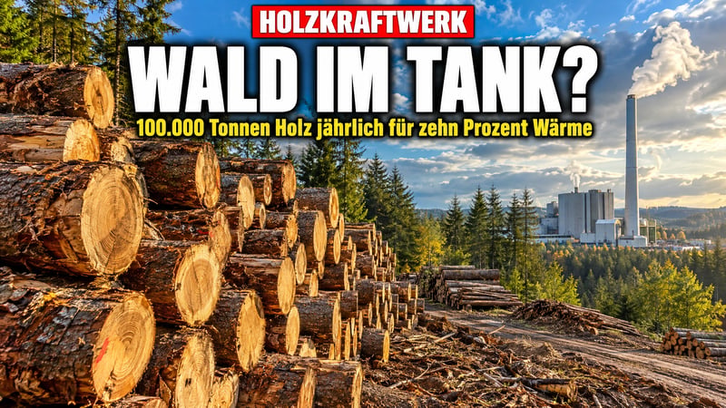 Chemnitz verheizt den Wald? 100.000 Tonnen Holz für zehn Prozent Wärme!