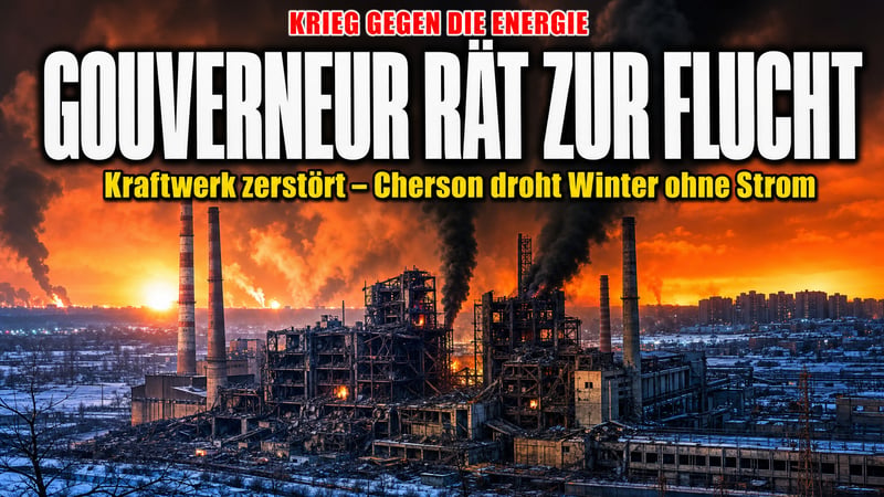 Cherson vor dem Blackout-Winter: Gouverneur rät zur Flucht