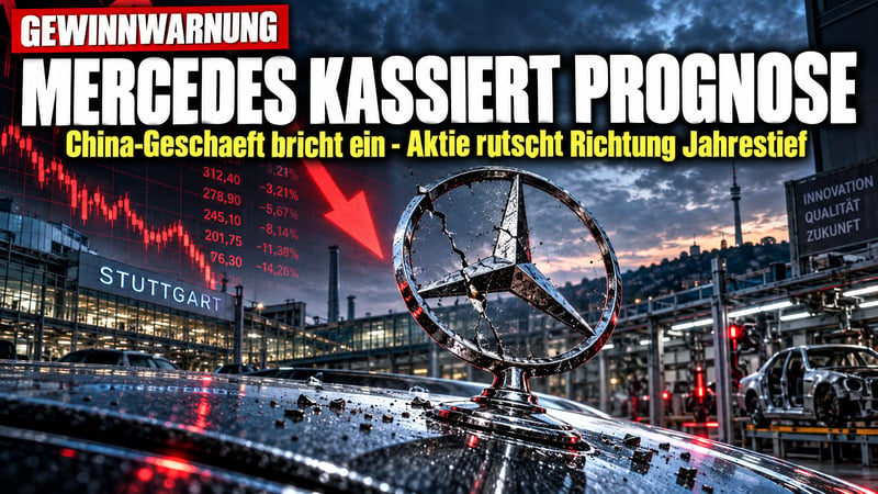 China-Absturz trifft den Stern: Mercedes kassiert seine Prognose!