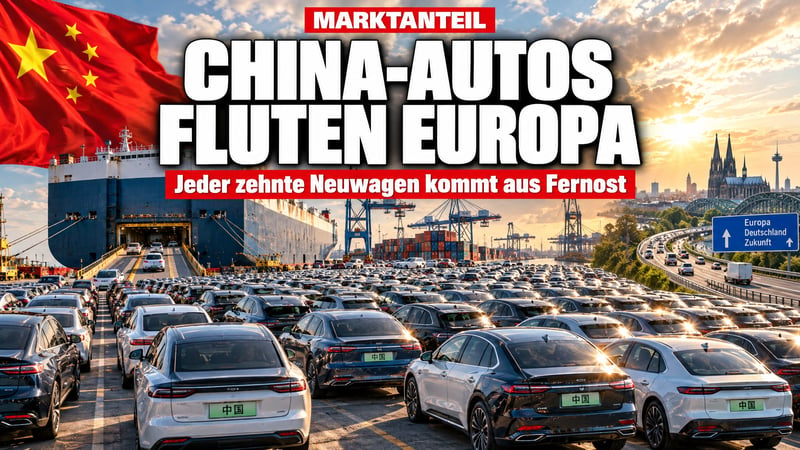 China-Autos fluten Europa: Jeder zehnte Neuwagen kommt aus Fernost