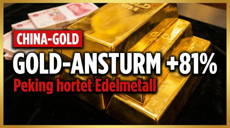 China hortet Gold wie nie zuvor: Netto-Importe explodieren um 81 Prozent