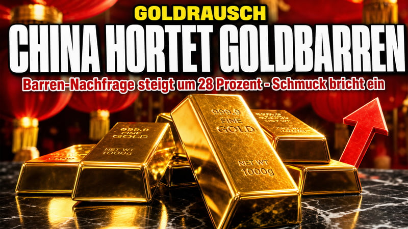 China kauft Gold statt Schmuck: Barren-Nachfrage explodiert um 28 Prozent