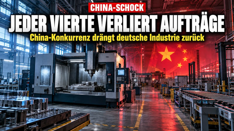 China-Schock 2.0: Jeder vierte Industriebetrieb verliert Aufträge!