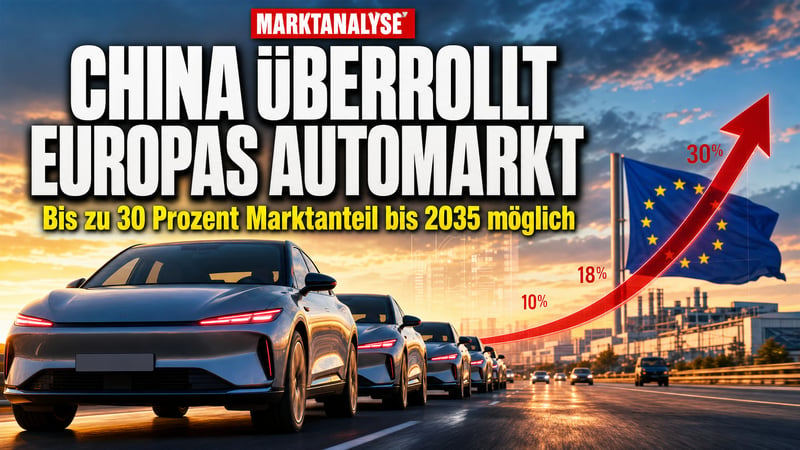 China überrollt Europas Automarkt: Bis zu 30 Prozent bis 2035!