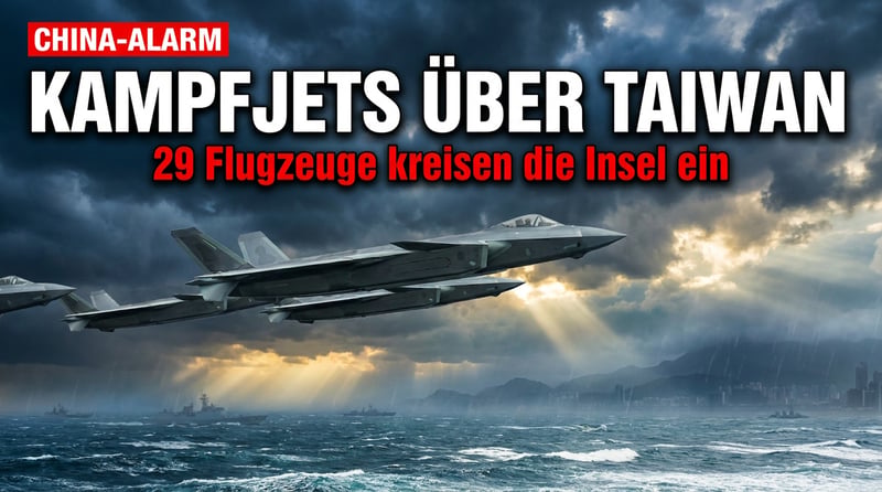China zeigt Muskeln: Zweite Kampfpatrouille um Taiwan binnen einer Woche