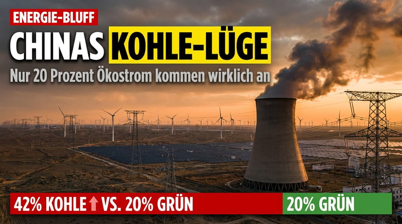Chinas grüne Luftschlösser: Gigawatt-Rekorde auf dem Papier, Kohle im Kabel