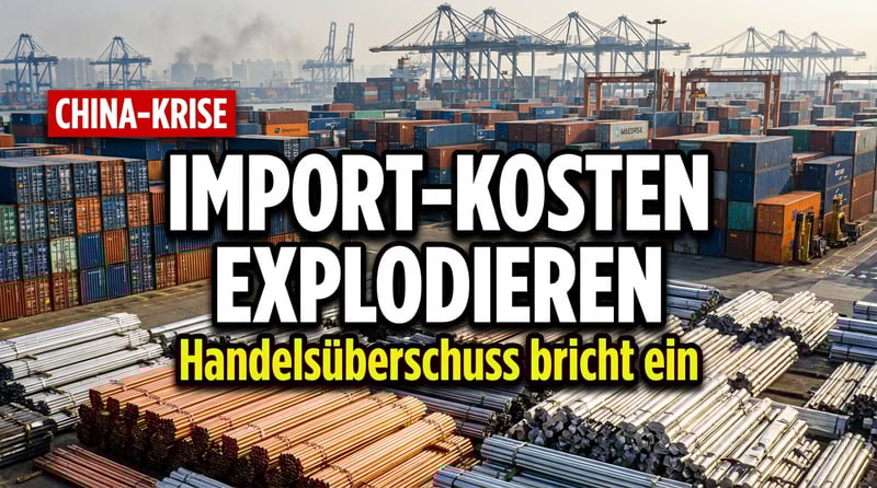 Chinas Handelsbalance unter Druck: Importkosten explodieren durch Hormuz-Blockade