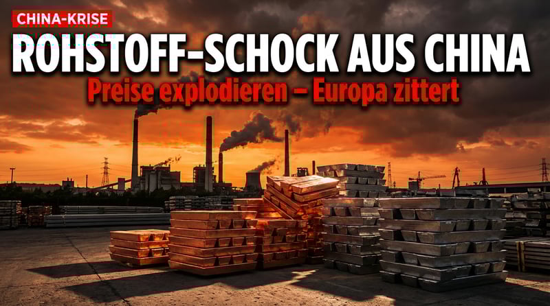 Chinas Industrie unter Druck: Rohstoffpreise explodieren – und offenbaren die wahre Schwäche der Weltwirtschaft