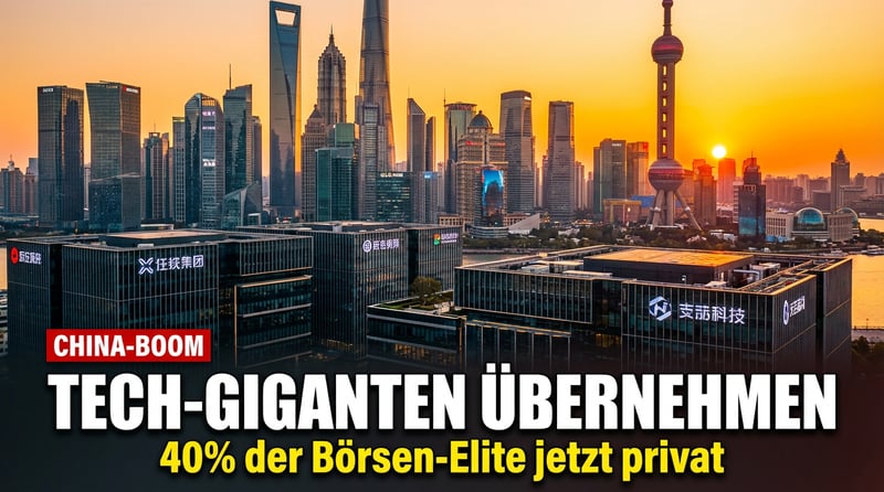 Chinas Privatsektor erstarkt: Technologie-Giganten dominieren die Börsen-Elite