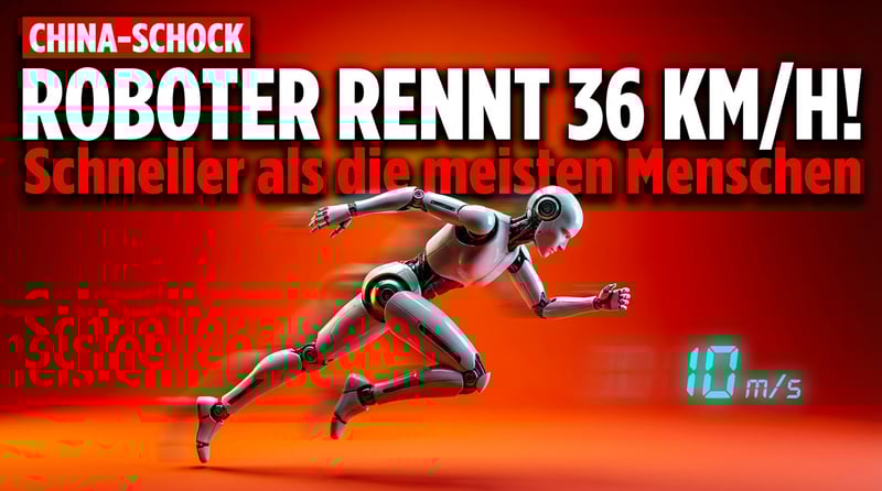 Chinas Roboter-Revolution: Maschine mit menschlicher Statur sprintet schneller als die meisten Menschen
