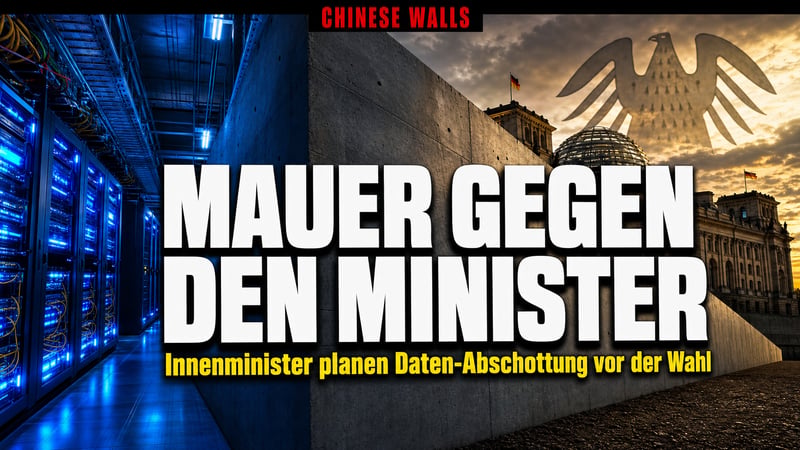 „Chinese Walls“ gegen die AfD: Innenminister planen den Daten-Riegel
