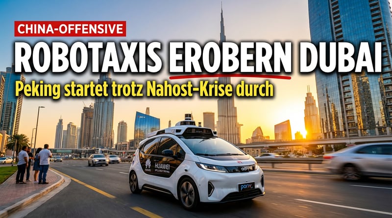 Chinesische Robotaxi-Offensive: Peking erobert den Nahen Osten – trotz Krieg und Chaos