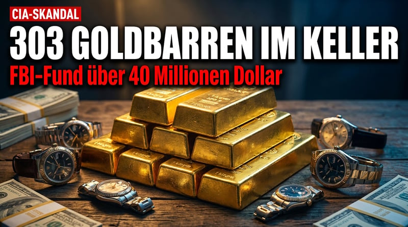 CIA-Skandal der Superlative: 303 Goldbarren im Keller eines Spitzenbeamten