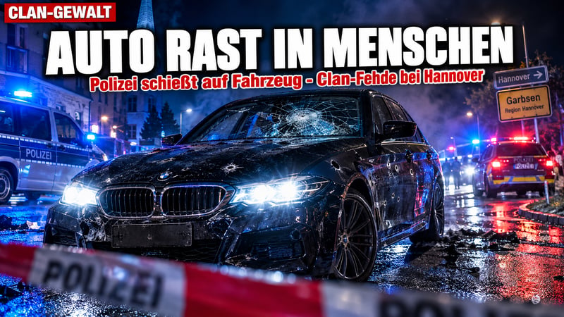 Clan-Fehde bei Hannover: Auto rast zweimal in Menschengruppe!